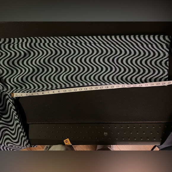 Ragged Priest Black and White Wave Dad wide leg jeans goth emo rave 26 - Picture 10 of 11